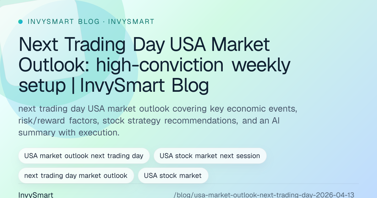 Next Trading Day USA Market Outlook: high-conviction weekly setup ...